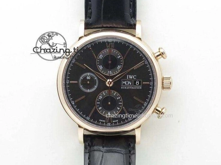 MIROTIME 0407 Pilot Chrono SS AZF 1:1 Best Edition Blue Dial on Brown Leather Strap A TimelessDesign 7060